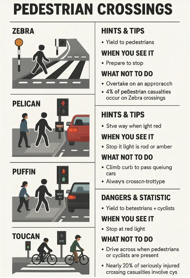 Pedestrian Crossings: Types, Tips, and Safety Information