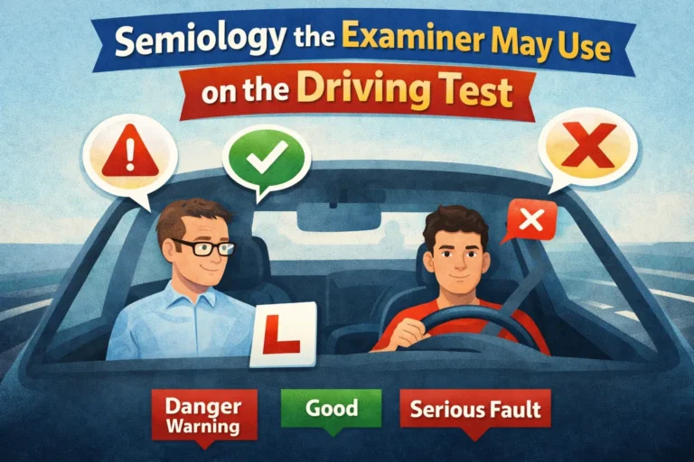 Common Driving Test Examiner Phrases (UK)